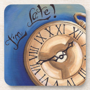 Je suis de défunts dessous de verre Alice dans des