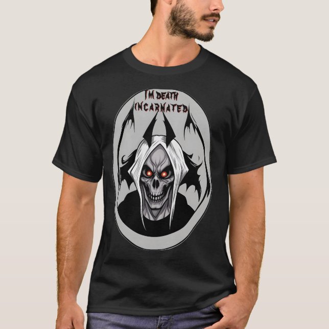 Je suis Death Incarnated Grim Reaper T-Shirt (Devant)