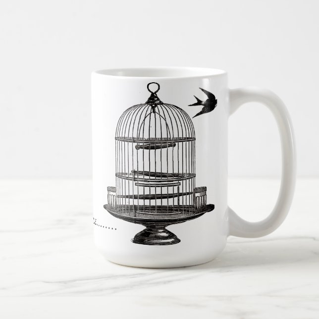 Je suis dehors ici Mug de Birdcage Victorian (Droite)