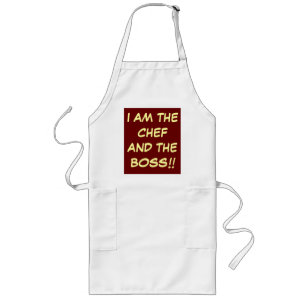 "Je suis des tabliers de la cuisine de chef et du