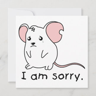 Je suis désolé de pleurer le timbre de carte de so