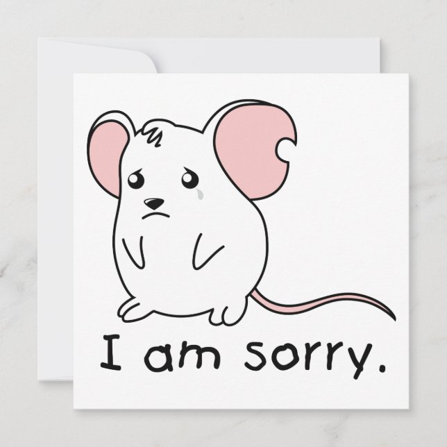 Je suis désolé de pleurer le timbre de carte de so (Devant)