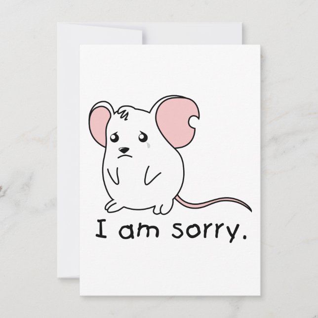Je suis désolé de pleurer le timbre de carte de so (Devant)