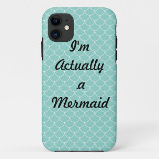 Je suis en fait un coque iphone d'échelles d'Aqua