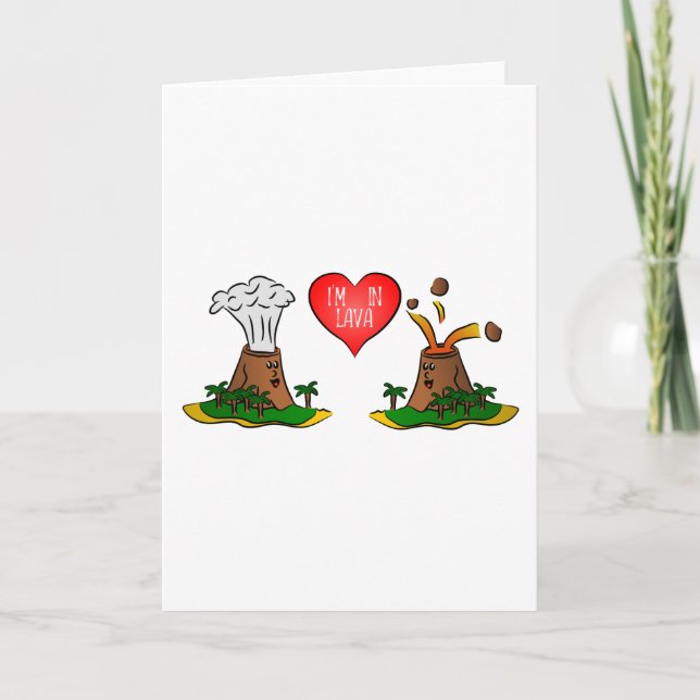 Je suis en lave - carte de Saint-Valentin de la (Devant)