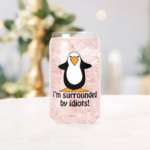 Je suis entourée d'Idiots Drôle Penguin