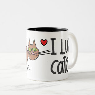 JE SUIS FAN DE CHATS MUG CHAT DESSIN ANIMÉ