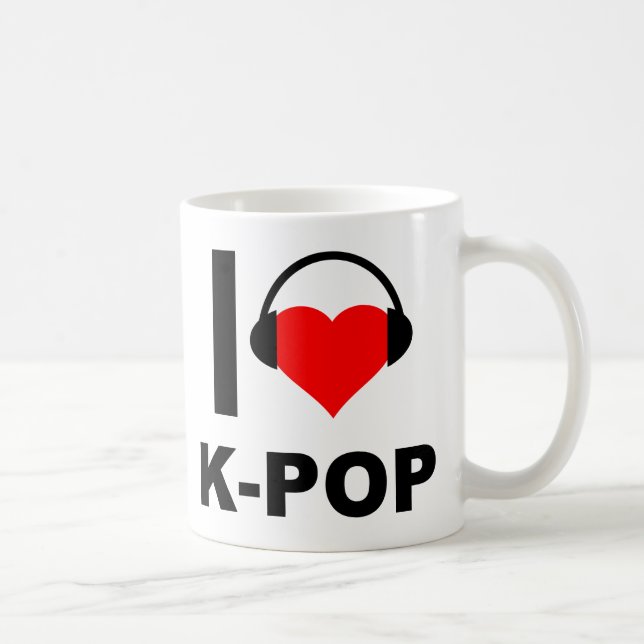 Je suis fan de K-Pop Mug drôle (Droite)