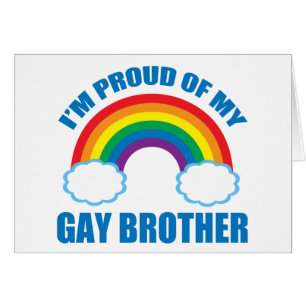 Je suis fière de ma carte gay de frère LGBT