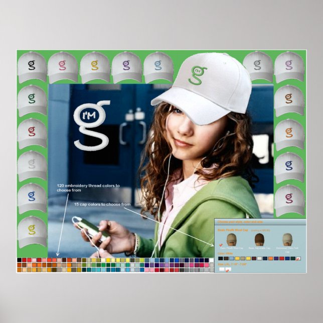 Je suis G Poster Casquette de I'm G Clothing (Devant)