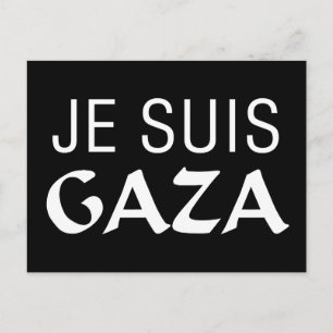 Je Suis Gaza Postkarte