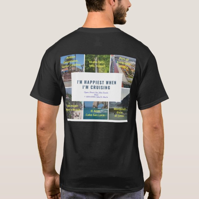 Je suis heureux quand je croise les T-shirts homme (Dos)