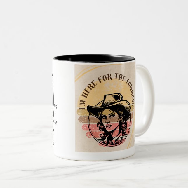 Je suis ici pour la Mug des Cowboys (Devant droit)