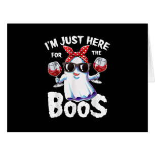 Je suis juste ici pour le Boos Halloween Women Gho