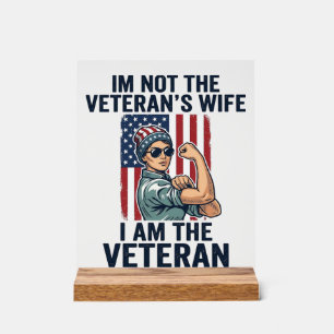 Je suis la conception de femme patriotique vétéran