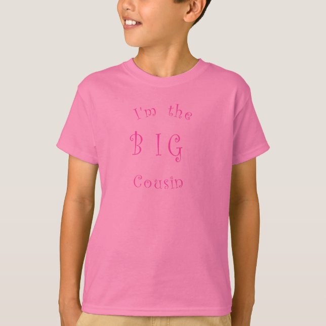 Je suis la grande fille de T-shirt de cousin (Devant)