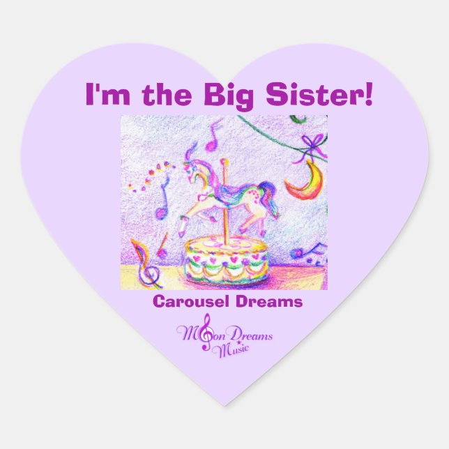 Je suis la Grande Soeur, Carousel Dreams Stickers  (Devant)