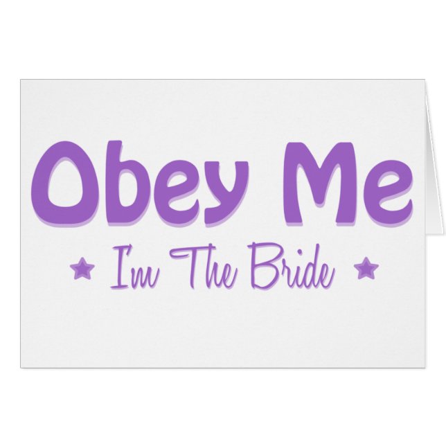 Je suis La Mariée ! (Devant horizontal)