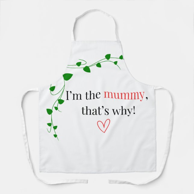 Je suis la momie, c'est pourquoi ! Tablier (Recto)
