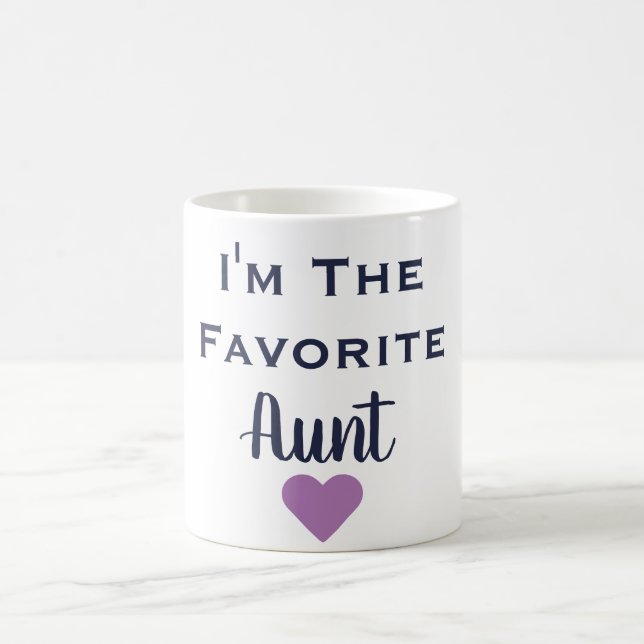Je suis la tante préférée Marine & Purple Mug (Centre)