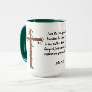 Je suis la vigne - tasse de 15 onces