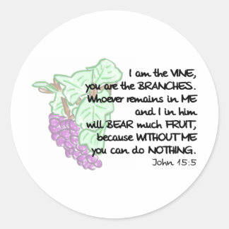 Je suis la vigne, vous êtes les branches Stickers