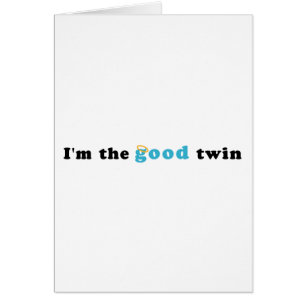 Je suis le bon jumeau