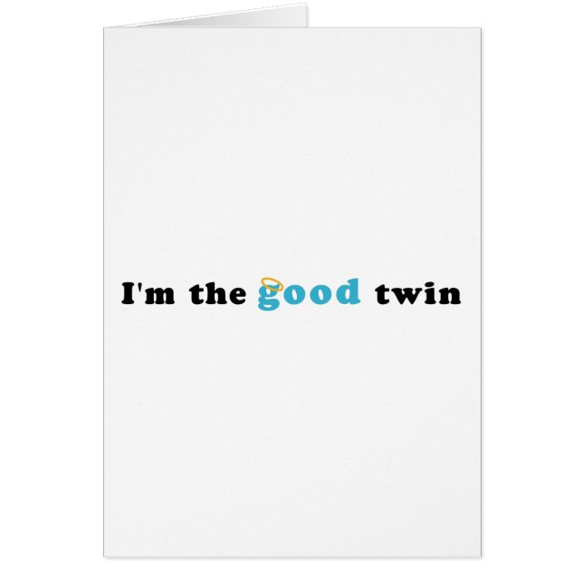 Je suis le bon jumeau (Devant)