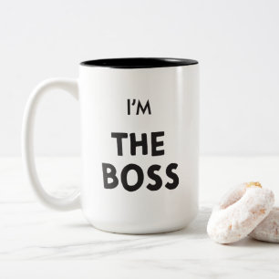 JE SUIS LE BOSS COFFEE MUG
