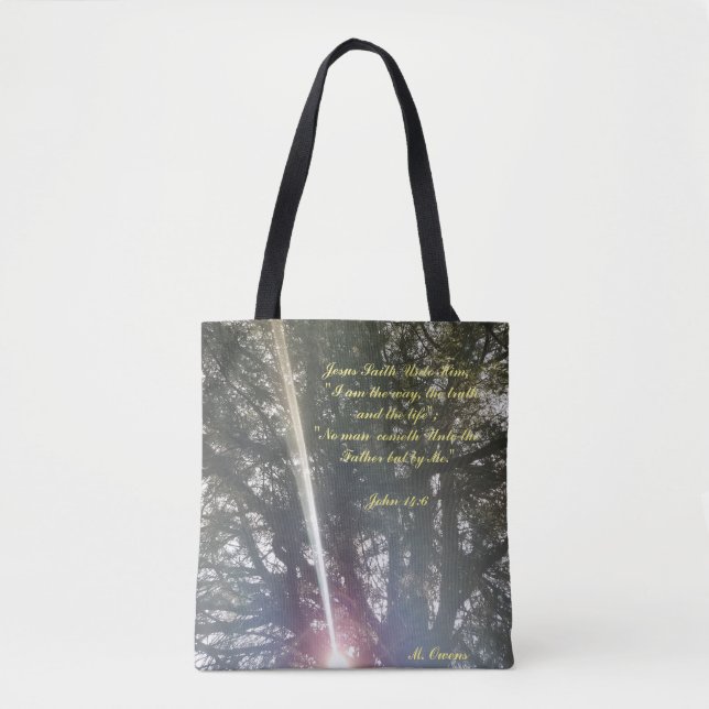 "Je Suis Le Chemin, La Vérité, La Vie" Sac fourre- (Devant)