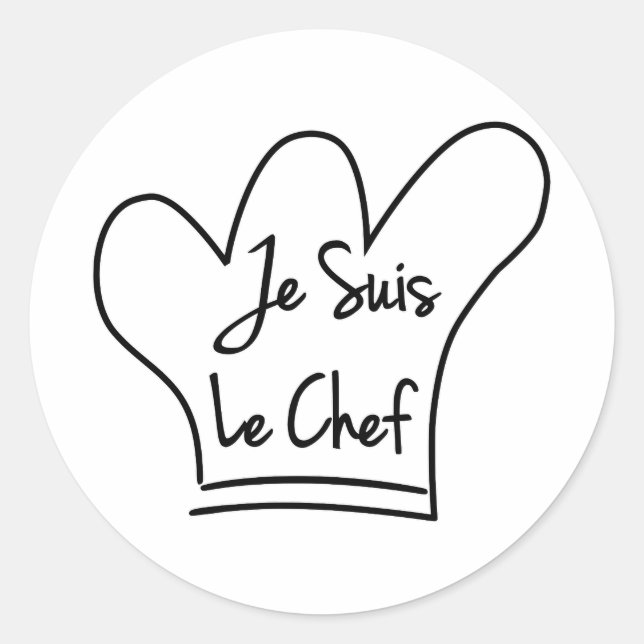 Je Suis Le Koch Runder Aufkleber (Vorderseite)
