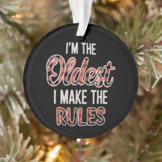 Je suis le plus âgé, je fais les règles Noël Frère
