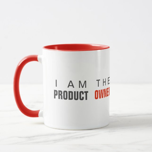 Je suis le propriétaire du produit agile mug (Gauche)