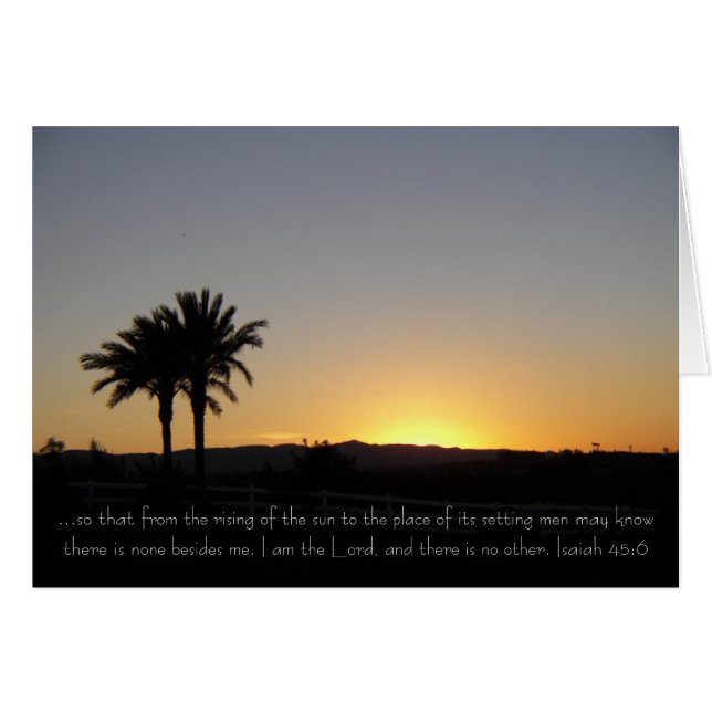 Je suis le Seigneur Sunset (Devant horizontal)