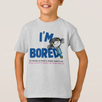 Je suis le T-shirt des enfants ENNUYÉS, dos