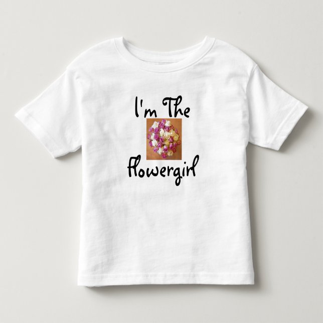 Je suis le T-shirt Flowergirl (Devant)