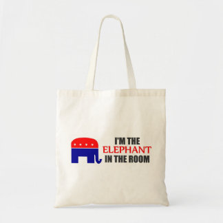 Je suis l'éléphant dans le sac fourre-tout à pièce