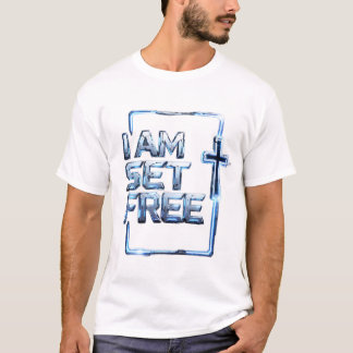 Je suis libéré – T-Shirt Croix métallique