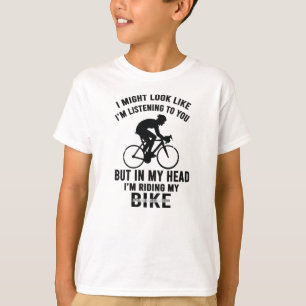 Je suis ma tête je monte mon vélo T-shirt