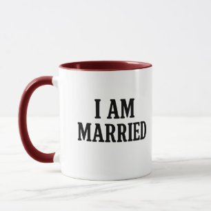 Je suis marié Funny Café Mug - Cadeau pour les cou