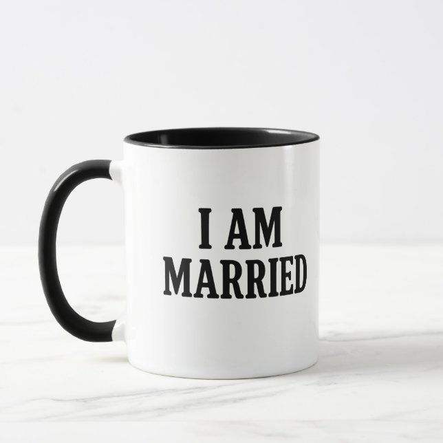 Je suis marié Funny Café Mug - Cadeau pour les cou (Gauche)