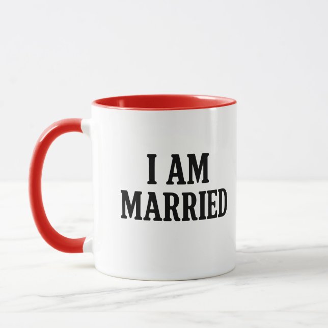 Je suis marié Funny Café Mug - Cadeau pour les cou (Gauche)