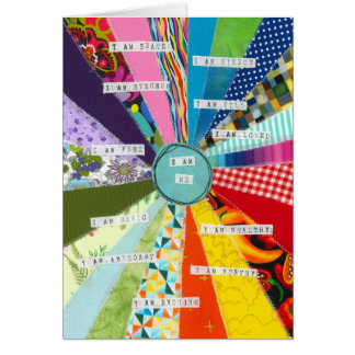 Je suis moi - Déclaration positive carte de voeux