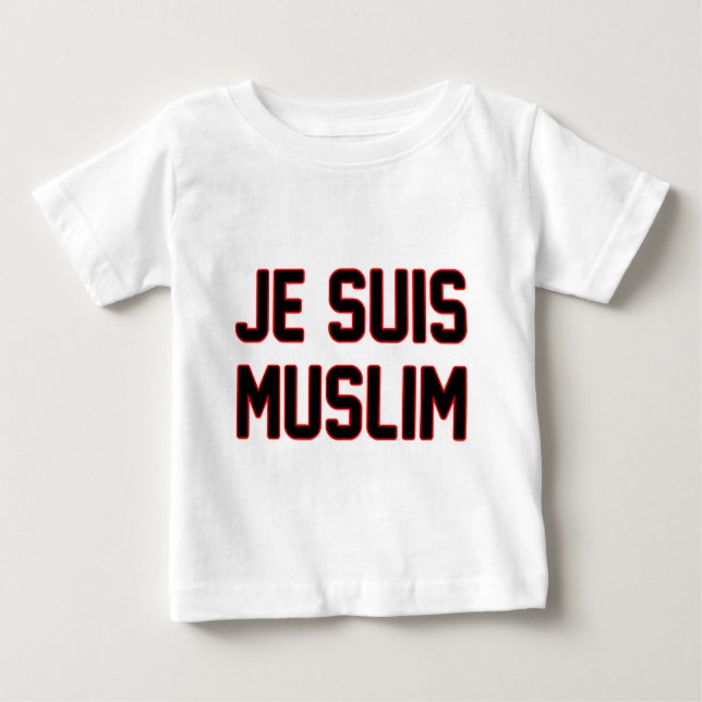 Je Suis Moslems Baby T-shirt (Vorderseite)