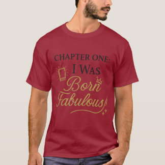 Je Suis Né Fabuleux | T-shirt littéraire élégant
