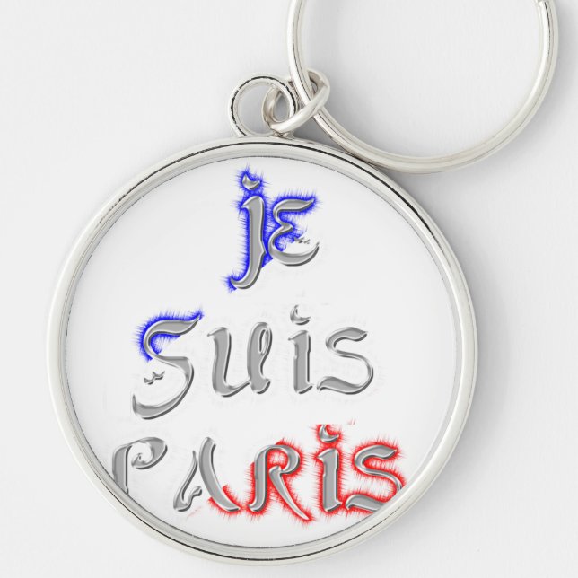 Je Suis Paris Art Print Schlüsselanhänger (Vorne)