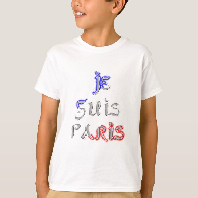 Je Suis Paris Art Print T-Shirt (Vorderseite)