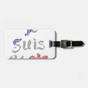 Je Suis Paris I Liebe Paris Textkunst drucken Gepäckanhänger