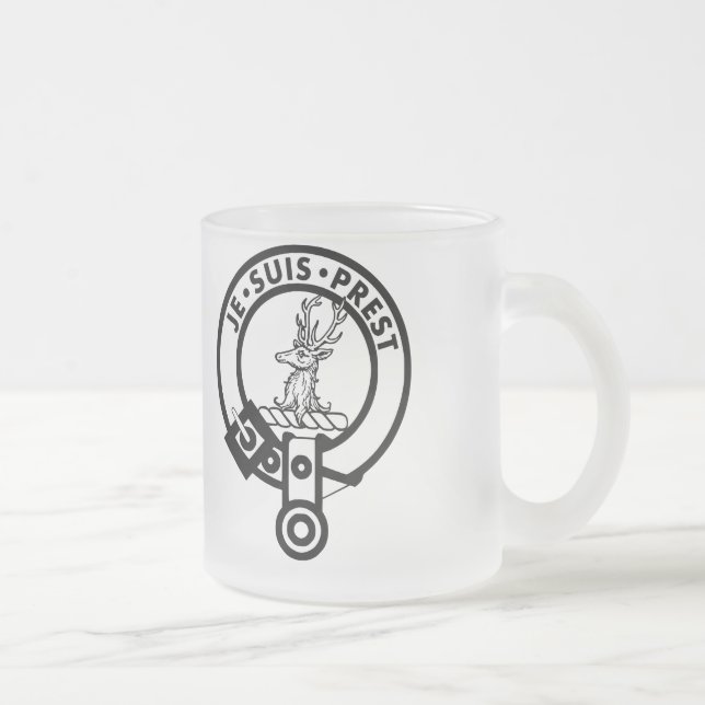 Je Suis Prest 10 oz Mattierte Tasse (Rechts)