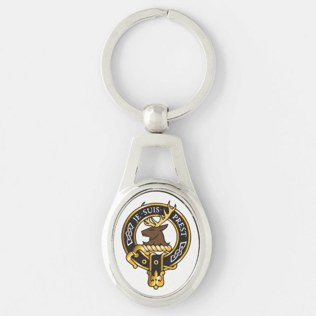 Je Suis Prest - Clan Fraser Wappen Schlüsselanhänger (Vorderseite)